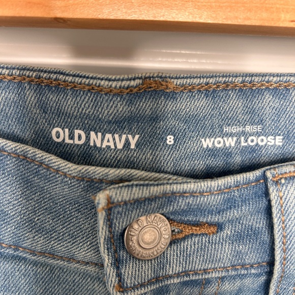 Women’s Old Navy High-Rise Wow Loose Light Wash Size 8 Jeans - Picture 10 of 14